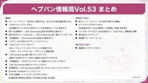 【ヘブバン】11月までのロードマップとVol.53ヘブバン生放送まとめが公開されたぞ！